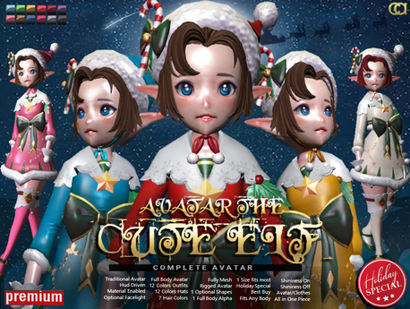 Second Life Marketplace - [CA] THE CUTE ELF AVATAR